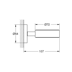  Essentials Metal Glass/Soap Dish Holder with concealed fastening, Cool Sunrise (40369GL1)