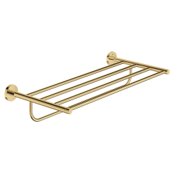 Grohe Essentials Metal Multi-Bath Towel Rack with concealed fastening, Cool Sunrise (40800GL1)