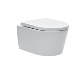 Swiss Aqua Technologies Rimless Wall-Hung Toilet with invisible fixings + soft-close seat (SATrimless)