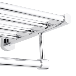 Optima Cube Way Wall-Mounted Metal Towel Rack, Chrome (SPI31)