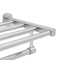 Optima Cube Way Wall-Mounted Brass Towel Rack, Chrome (SPI95)