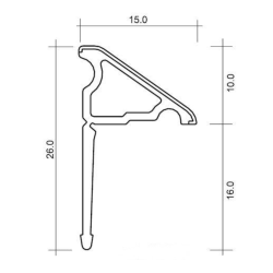  Laguna Bathtub Sealing Strip, 2x195 cm, White (PVL0)