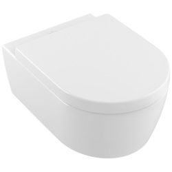Villeroy & Boch AVENTO Rimless Wall-Hung Toilet with Soft-Close Quick Release Seat (5656HR01)