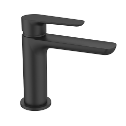 Swiss Aqua Technologies Mood Single-Lever Basin Mixer, without pop-up waste, G 3/8, Matt Black (SATBSMOOD271C)