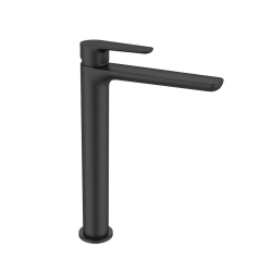 Swiss Aqua Technologies Mood XL Single-Lever Basin Mixer, without pop-up waste, G3/8, Matt Black (SATBSMOOD285)