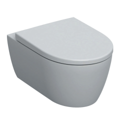 iCon Rimfree wall-hung toilet with invisible fixings, shrouded, with softclose seat (501.664.00.1)