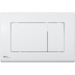 Frame Pack + Gloss White SAT Dual Flush Plate (Alca-SATAT20)