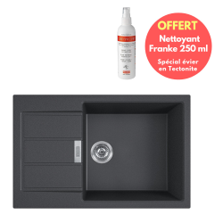 Franke Sirius XL Black undermount Tectonite® kitchen sink + FREE Franke special Tectonite sink cleaner (S2D61178XLC-CLEAN)