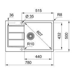  Franke Sirius XL Black undermount Tectonite® kitchen sink + FREE Franke special Tectonite sink cleaner (S2D61178XLC-CLEAN)