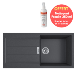 Franke Sirius pack Sirius black Tectonite® built-in sink + Franke special Tectonite sink cleaner FREE