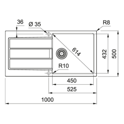 Franke Sirius pack Sirius black Tectonite® built-in sink + Franke special Tectonite sink cleaner FREE