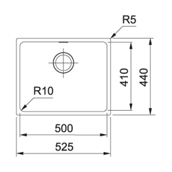  Sirius SID 110-50 Tectonite Carbon Undermount Sink + FREE Franke Special Tectonite Sink Cleaner (125.0363.789CLEAN)
