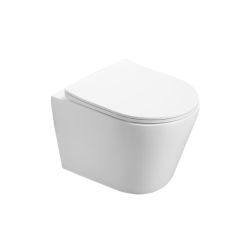 Geberit Duofix Toilet Frame + Swiss Aqua Technologies Infinitio Rimless Toilet + Delta 50 Matte Black Flush Plate (INFINITIOGEB10)