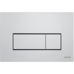 Vitra  Root Square  Dual Flush Plate, Shinny chrome (740-2380)