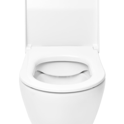  S60 Rimless Wall-Hung Toilet with invisible fixings + soft-close seat, SmoothFlush, White (7510-003-6288)