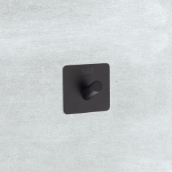 Swiss Aqua Technologies Adhesive wall hook, Stainless steel, Matt Black (HACEKNALEP1HMC)
