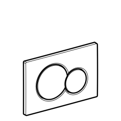  Geberit Sigma01 Flush Plate, Glossy Black (SIGMA01-A)