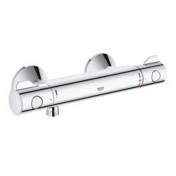  Grohtherm 800 Set Thermostatic Mixer Shower 1/2" + Hand Shower with 2 Jets + 60cm Shower Bar + Hose (G34565002)