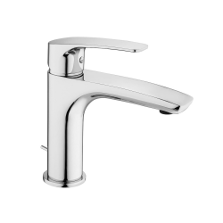 Swiss Aqua Technologies Project single-lever mixer 1/2" Basin, with pull rod and drain, Chrome (SATBSPRO275)
