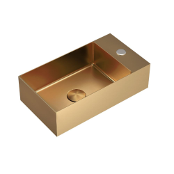 Timeless Stainless Steel Hand Basin 304, 40x22x11cm, Brushed Copper PVD (TMLW-4022BCP)  Timeless Stainless Steel Hand Basin 304, 40x22x11cm, Brushed Copper PVD (TMLW-4022BCP)