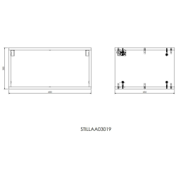 Naturel Natural Stilla shelf 30x60x44 cm brown (STILLAA03019)