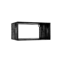 Naturel Stilla shelf 30x60x44 cm matt black (STILLAA03018)