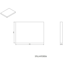 Naturel Stilla Natural Top 30x2.5x23 cm black (STILLAF03006)