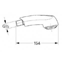 Grohe Eurodisc Extractibles hand shower (46312IE0)