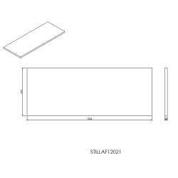 Naturel Stilla natural top 60x2.5x23 cm black (STILLAF06010)