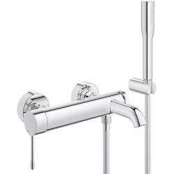 Grohe Essence 1/2" single lever bath/shower mixer set with stick hand shower (33628001)