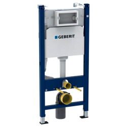 Geberit 112cm Toilet Frame + Swiss Aqua Technologies rimless toilet + ultra-thin seat (BREVISGEB3-SPRAY2)