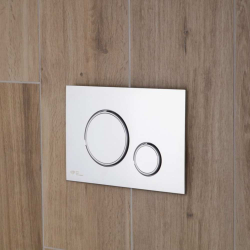  SAT Flush plate, glossy chrome, plastic (SATAT71)