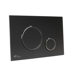  SAT Flush plate, matt black, plastic (SATAT78)