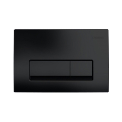 Geberit UP100 wall-mounted pack + SAT rimless WC + SoftClose seat + Delta 50 matt black flush plate (FusionTQGeb10)