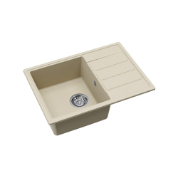  62x44 cm sink with reversible drainer in Granite, Built-in, jasmine (SATSINKGE2J)