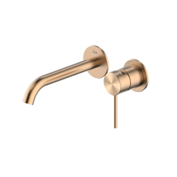 Swiss Aqua Technologies Aurum concealed lever basin mixer with concealed body, brushed rose gold (SATBAUR101BRG)