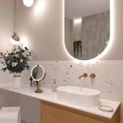 Swiss Aqua Technologies Aurum concealed lever basin mixer with concealed body, brushed rose gold (SATBAUR101BRG)