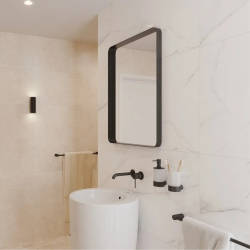 Swiss Aqua Technologies Aurum concealed lever basin mixer with concealed body, matt black (SATBAUR101C)