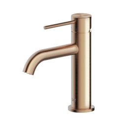 Swiss Aqua Technologies Aurum Basin mixer 16.5 cm, with lever, without pop-up waste, brushed rose gold (SATBAUR271BRG)