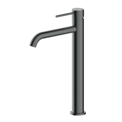 Swiss Aqua Technologies Aurum 30.8 cm stainless steel lever basin mixer, without pop-up waste, brushed metal (SATBAUR285BGM)