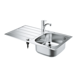  Eurosmart Built-In Sink & Kitchen Mixer Set, Stainless Steel (G31565SD1)