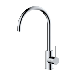 Swiss Aqua Technologies Aurum 36.3 cm Kitchen mixer with lever and swivel arm, Glossy Chrome (SATBAUR280CR)