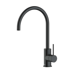 Swiss Aqua Technologies Aurum 36.3 cm Kitchen mixer with lever and swivel arm, Matt Black (SATBAUR280C)