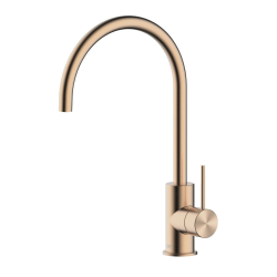 Swiss Aqua Technologies Aurum Sink mixer 36.3 cm with lever and swivel arm, Brushed Rose gold (SATBAUR280BRG)