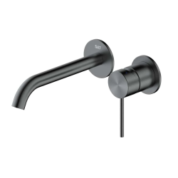 Swiss Aqua Technologies Aurum concealed lever Basin mixer with concealed body, Brushed Metal (SATBAUR101BGM)
