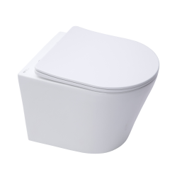 Grohe Rapid SL toilet support + SAT Rimless toilet + SoftClose seat + chrome plate (RSLCETOR1)