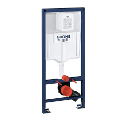 Grohe Rapid SL wall-mounted toilet + Rimless wall-mounted toilet + SoftClose seat + Soundproofing + Chrome plate (ARENACETOR)