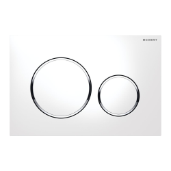 Geberit Toilet Frame + Swiss Aqua Technologies Rimless toilet + White plate (SLIM-INFINITIO-C)