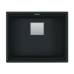 Franke Kubus 2 fragranit sink KNG 110-52, 52x42 cm, matt black (125.0670.898)