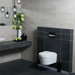 Villeroy & Boch ViConnect Pro S Frame+ Swiss Aqua Technologies toilet + Chrome plate (VCNSAT2SBCHDE)